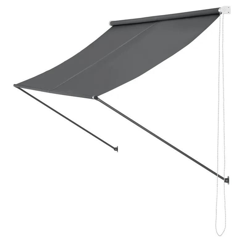 Toldo Malaga exterior terraza extensible acero 150 x 120 cm - Beige [pro.tec]