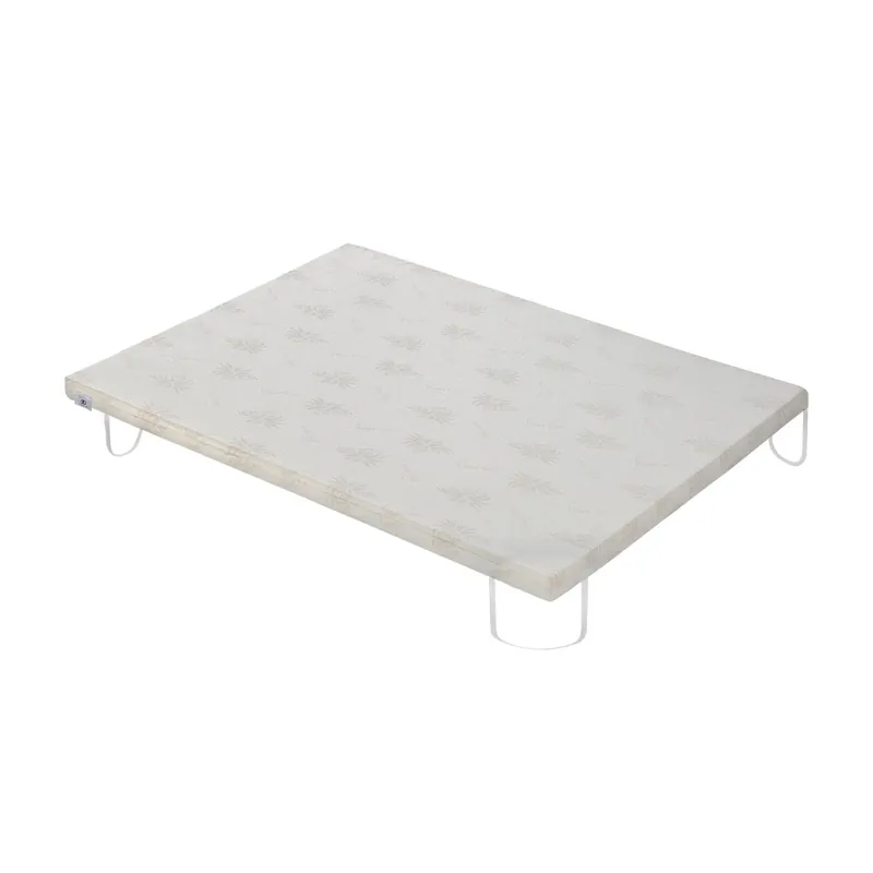 Topper 100% Viscoelástico 80x190cm - Funda Aloe Vera Lavable - Grosor 5cm - Fusion Home