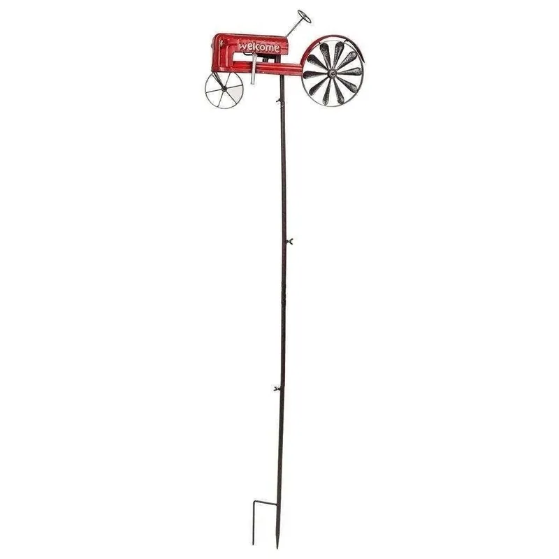 Tractor de decoración de metal 44x13x130 - Jardín