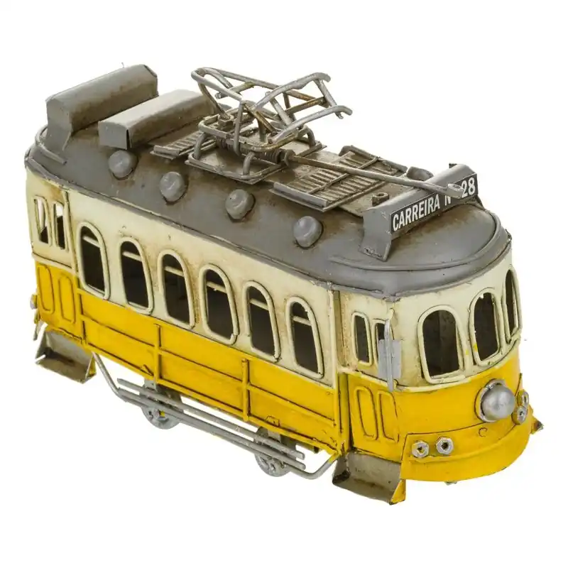 Tranvia vintage de metal 16,5x5,2x9,5 cm - Decoración