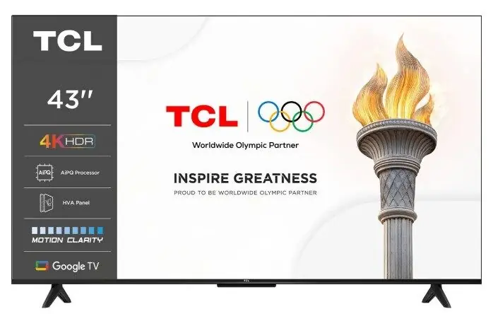 TV 43 pulgadas TCL 43P61K Smart TV 4K UHD - Electrónica