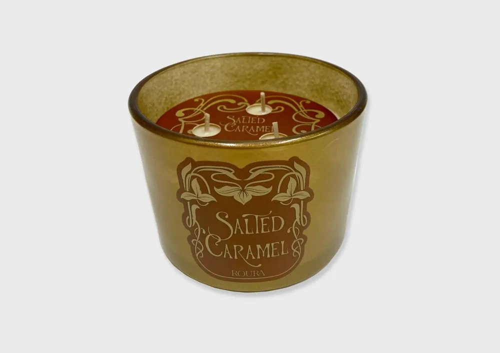 Vela perfumada CARAMELO SALADO 11x8cm - Decoración