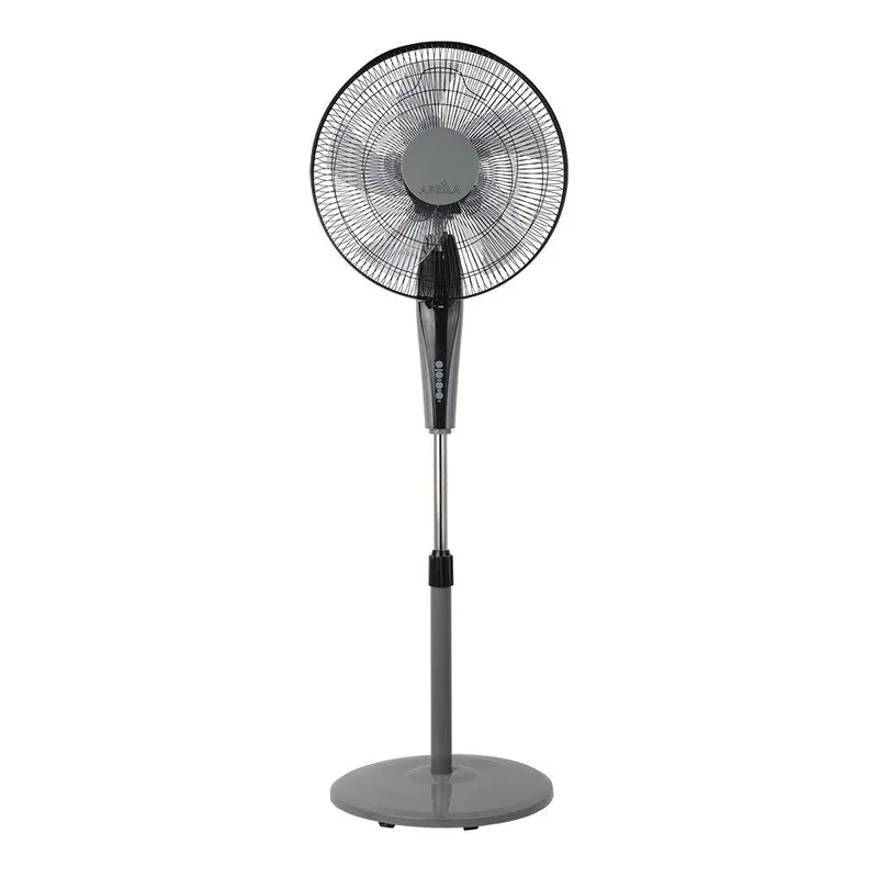 ventilador de pie aluminio color negro serie borlon 43cm - Electrodomésticos