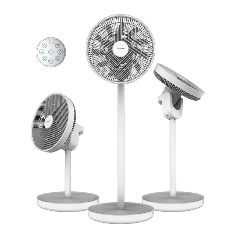 Ventilador de pie Cecotec EnergySilence 2600 Sunflower Portable 22W 3 en 1 blanco - Electrodomésticos