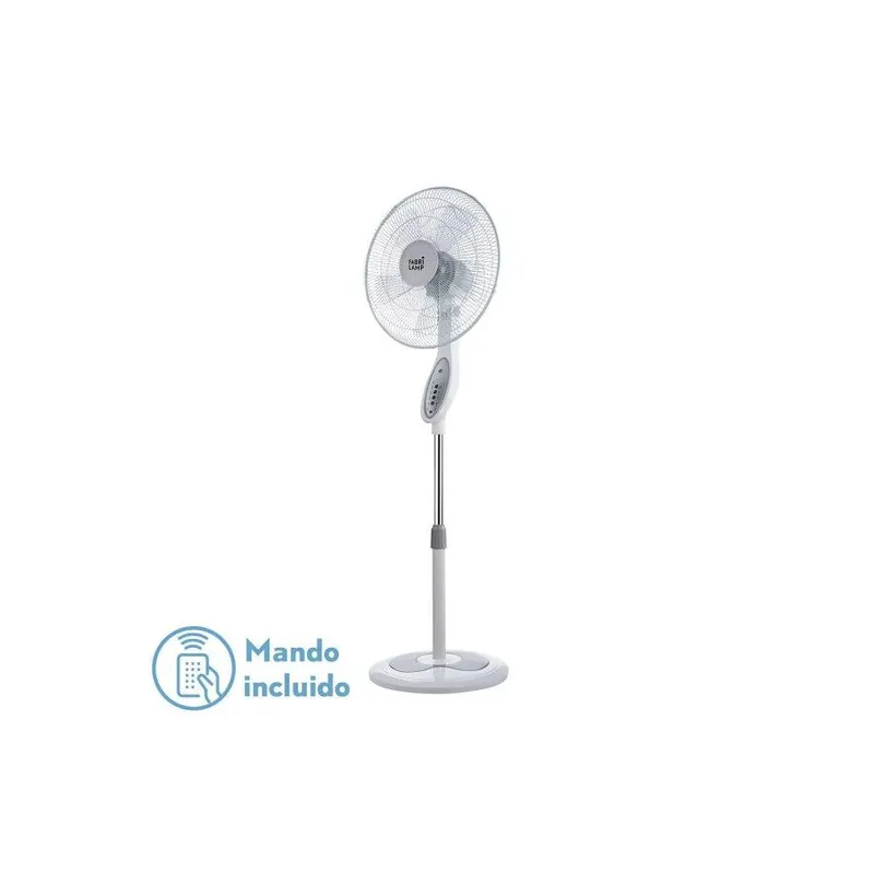 Ventilador de pie metal color blanco serie floxo 45cm - Electrodomésticos
