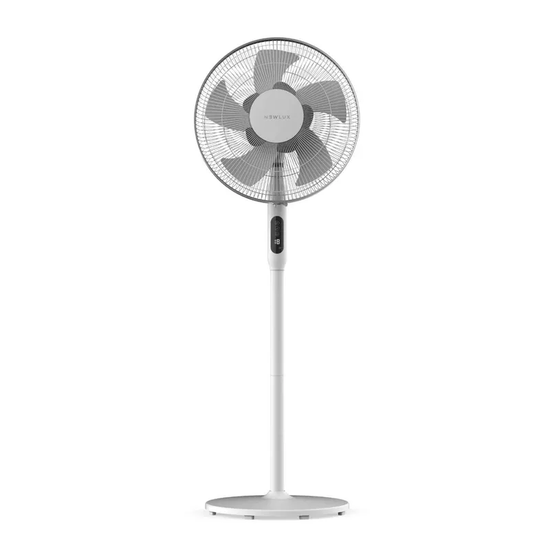 Ventilador de Pie Smart W1050 Newlux Blanco 10 Aspas de ø40cm con Mando - Electrodomésticos