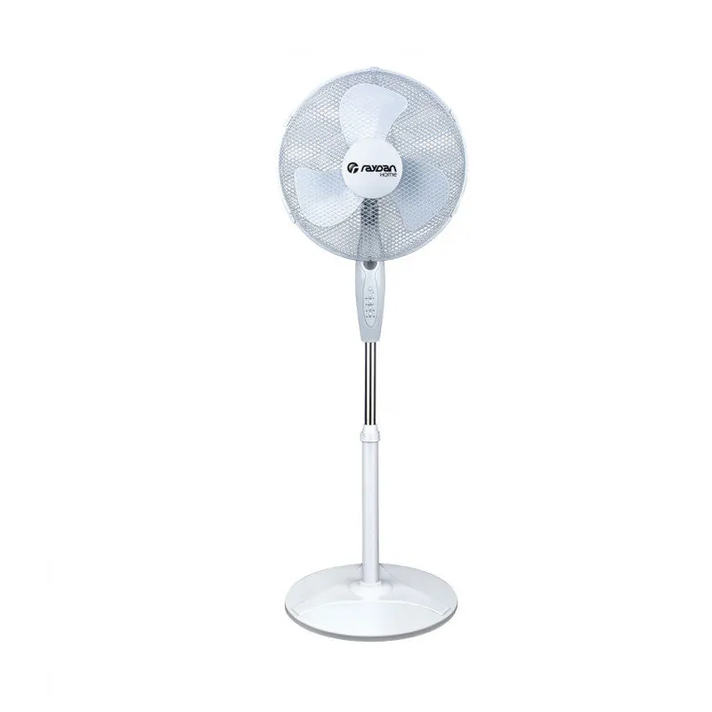 Ventilador de Pie Ø40cm 40W 3 Velocidades Neos Comfort Blanco con Mando Thinia Home - Electrodomésticos