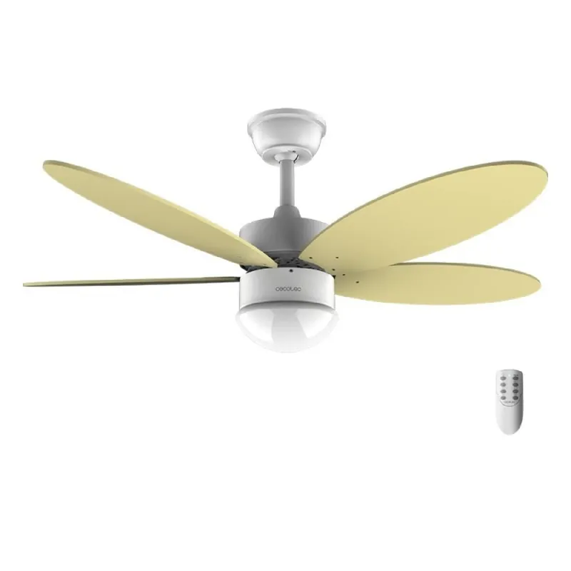Ventilador de techo Cecotec EnergySilence Aero 4260 SunLight 40W función verano/invierno amarillo Ø106 cm - Electrodomésticos