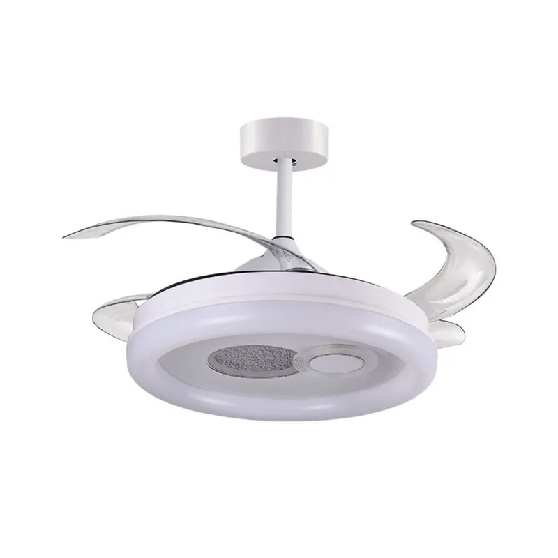 Ventilador de techo Hermes Bel Air 108W 4 aspas retráctiles mando a distancia blanco Ø108 cm - Electrodomésticos