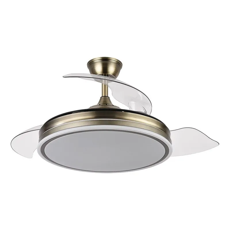 ventilador de techo metal color dorado serie bayomo 108cm - Electrodomésticos