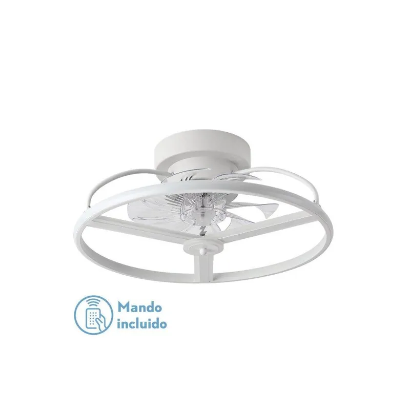 ventilador de techo metal color blanco serie bora 50cm - Electrodomésticos