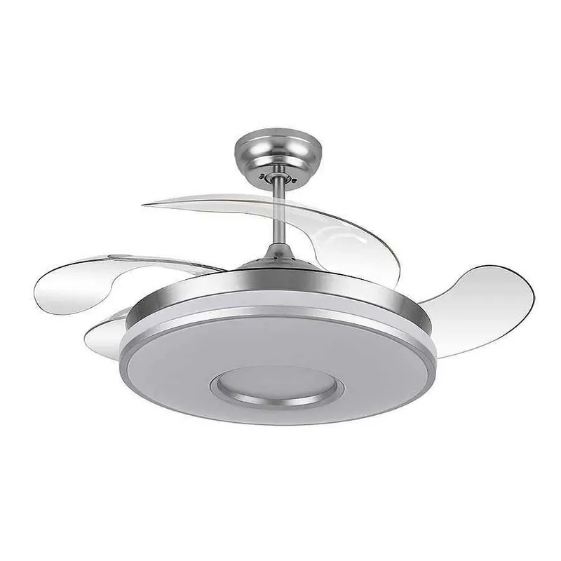 ventilador de techo metal color cromo serie dani 108cm - Electrodomésticos