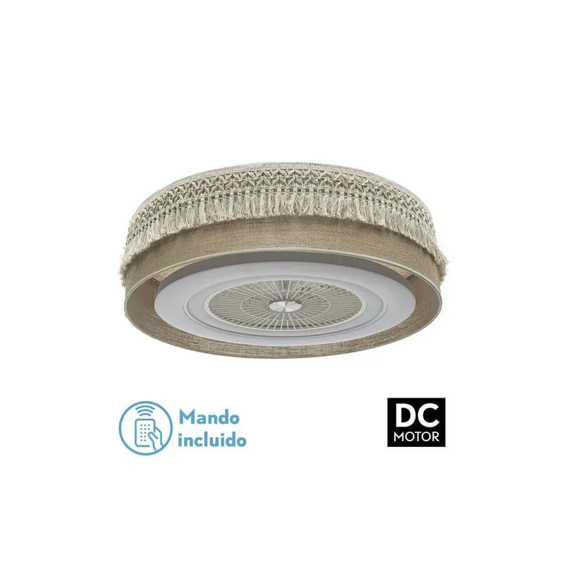 ventilador de techo metal color beige serie ekaterina 70cm - Electrodomésticos