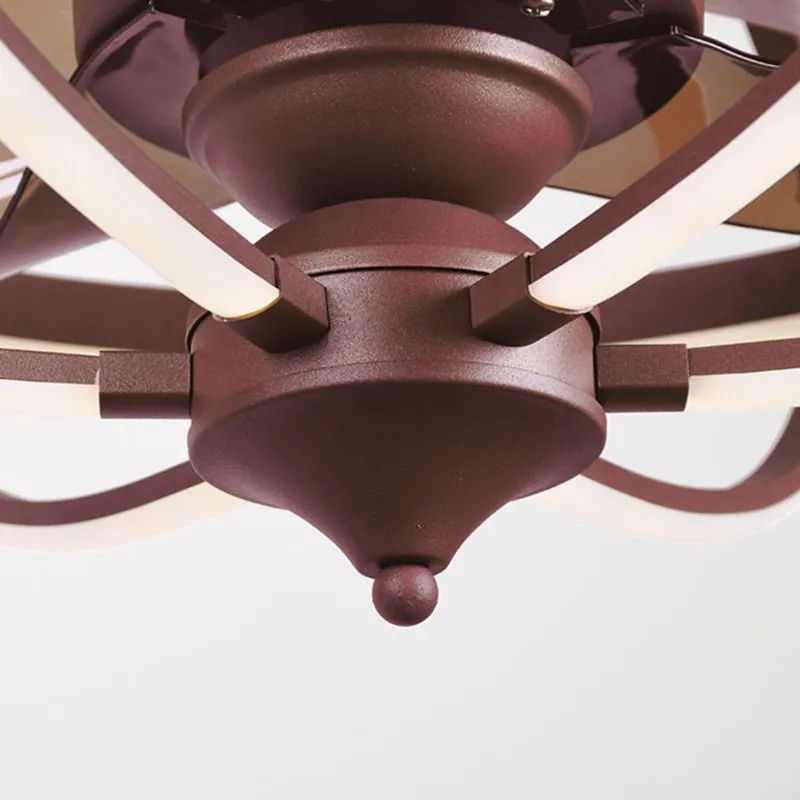 Ventilador de techo metal color marron serie imbat 65cm - Electrodomésticos
