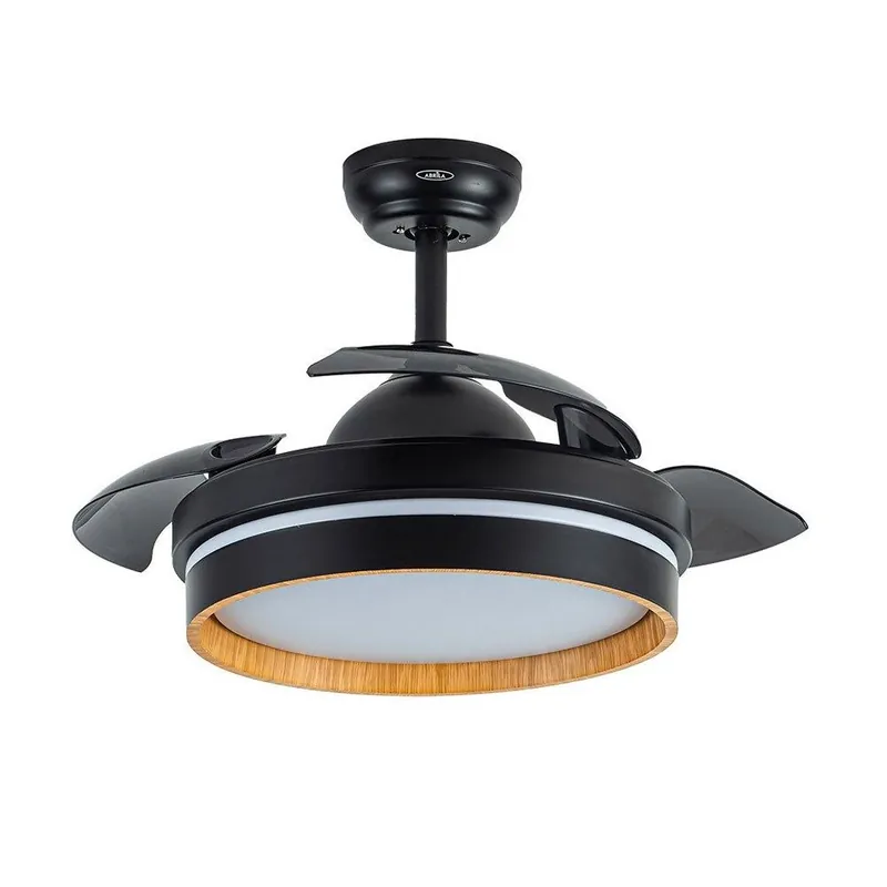 ventilador de techo metal color negro serie nalon 40cm - Electrodomésticos