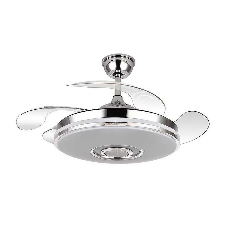 ventilador de techo metal color cromo serie noto 108cm - Electrodomésticos