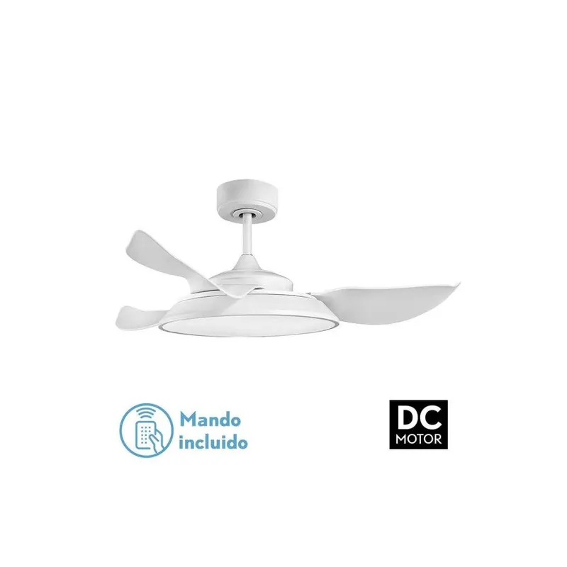 ventilador de techo metal color blanco serie sierra 107cm - Electrodomésticos