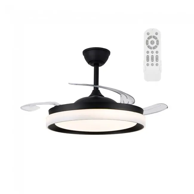 Ventilador LED con aspas retráctiles Nestera Eco Blanco CCT Dim 45W marca Wonderlamp - Electrodomésticos