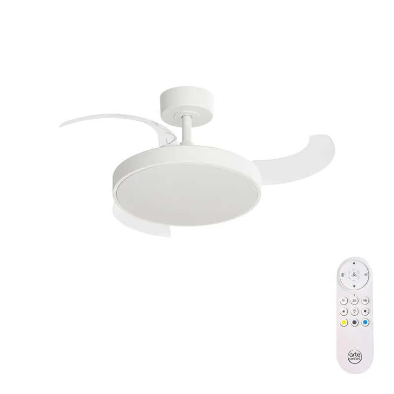 Ventilador de techo retráctil SHIRO S led 20w 91cm - Electrodomésticos