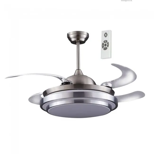 Ventilador LED con aspas plegables Twin Plata 36W marca Wonderlamp - Electrodomésticos