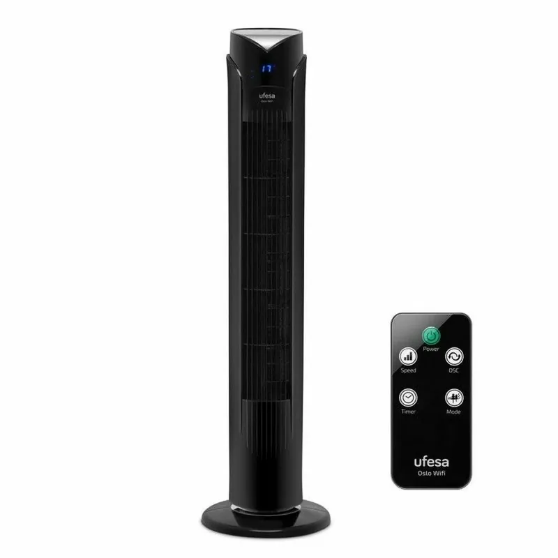 Ventilador Torre UFESA OSLO Negro 45 W - Electrodomésticos