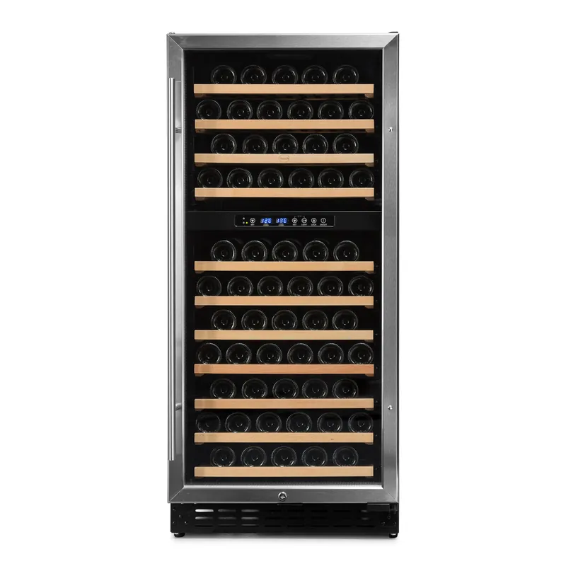Vinoteca 111 botellas Vinobox 110 GC 2T Negro De libre instalación o encastrable Dos zonas de temperatura - Electrodomésticos