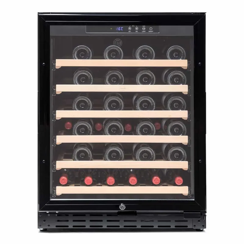 Vinoteca 46 botellas Vinobox 50 GC 1T Negro De libre instalación o encastrable Mono temperatura - Electrodomésticos