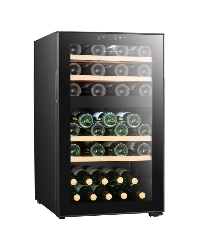 Vinoteca CLIMADIFF CEPAGE52DZF (52 Botellas - 2 zonas - F - Negro)