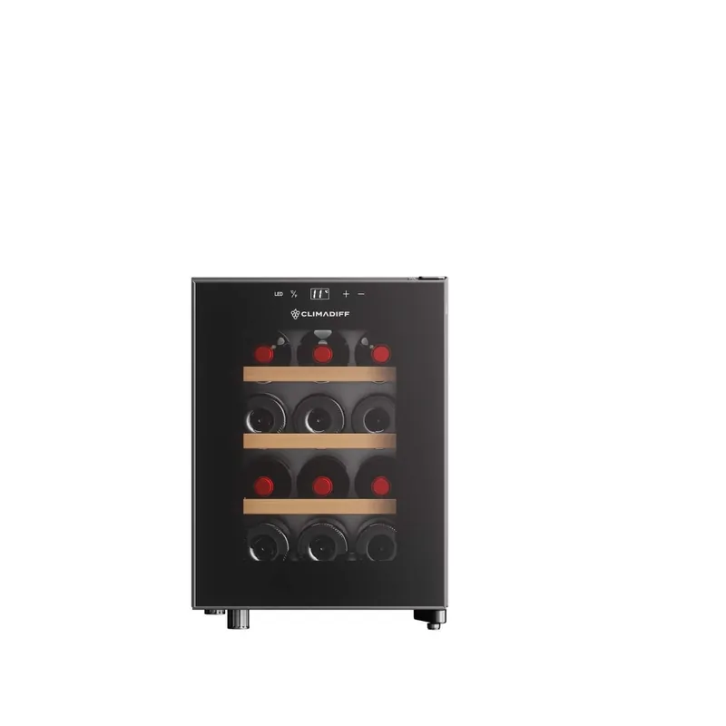 Vinoteca CLIMADIFF CUVEE12 (12 Botellas - Silenciosa - E - Negro)