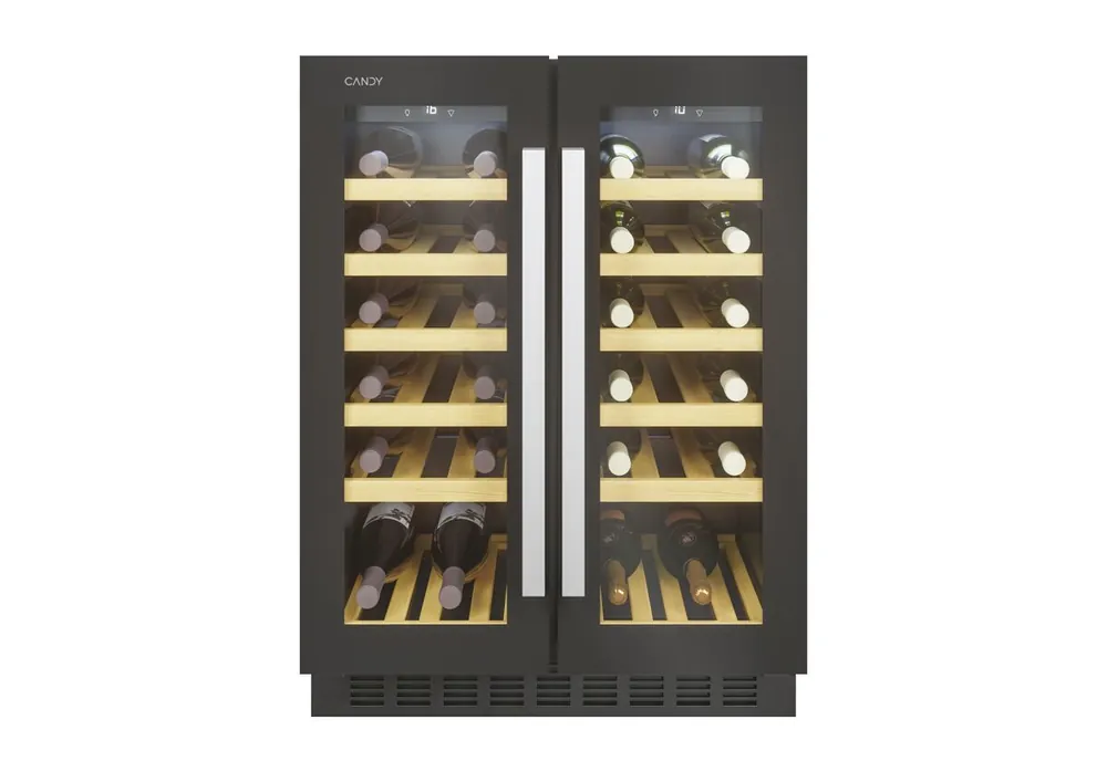 Vinoteca para 38 botellas negro CANDY CCVB 60D/1 - Electrodomésticos