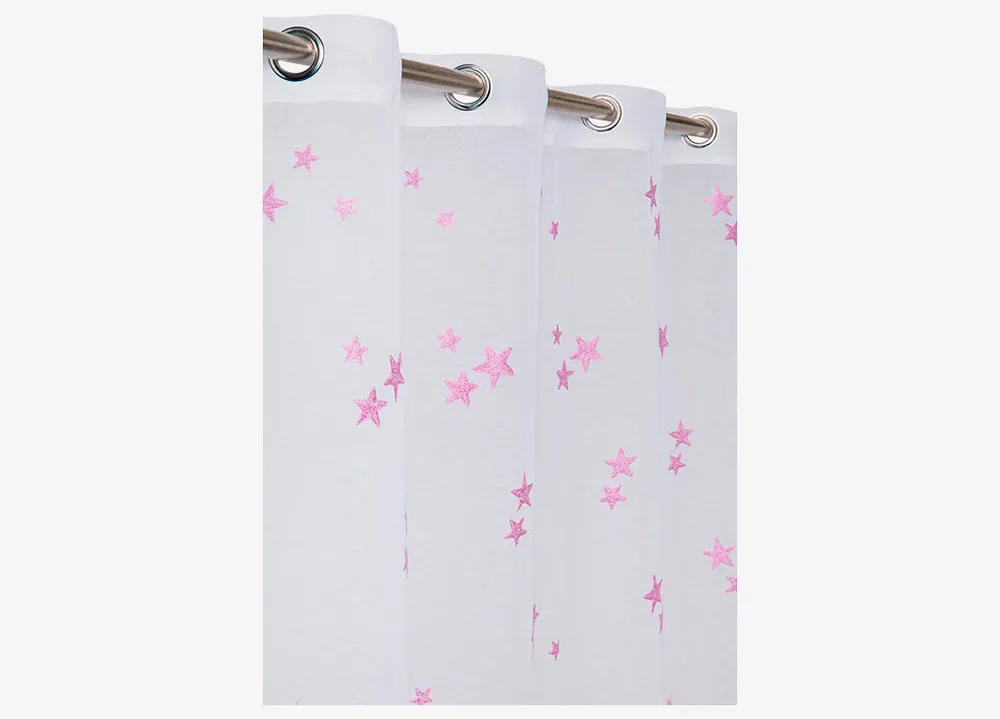 Visillo ESTRELLA 140x260cm color lila - Textil