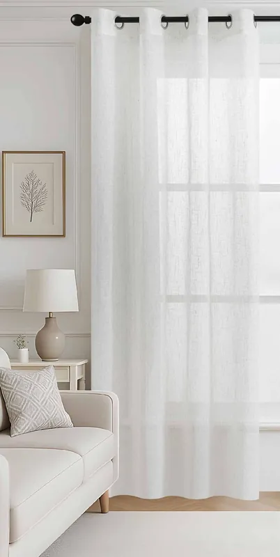 Visillo ollados LANTANA 140x260cm color arena - Textil