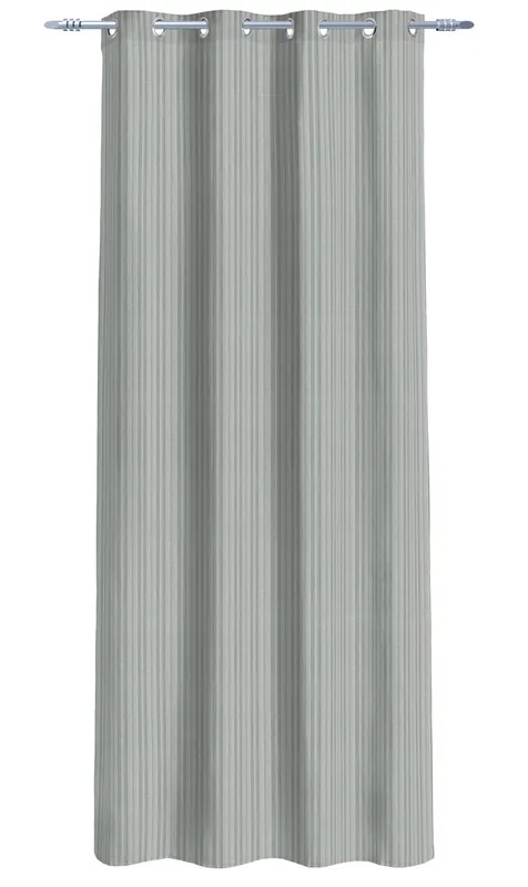 Visillo poliéster BASE 135x260cm color gris - Textil