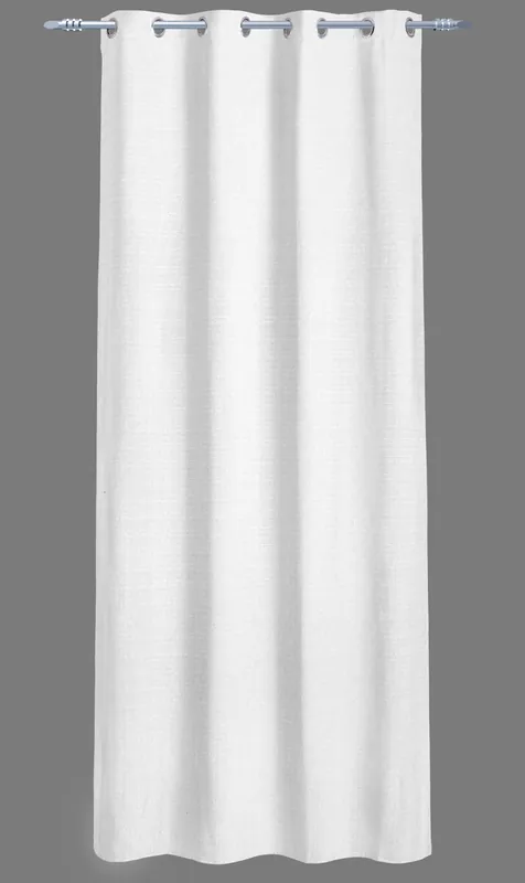 Visillo poliéster IBIZA 135x260cm color blanco - Textil