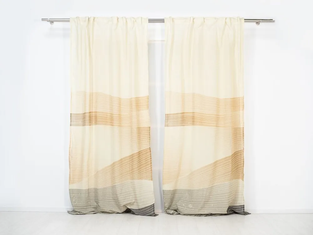 Visillo translúcido Sand Sand - Amarillo - 140x260