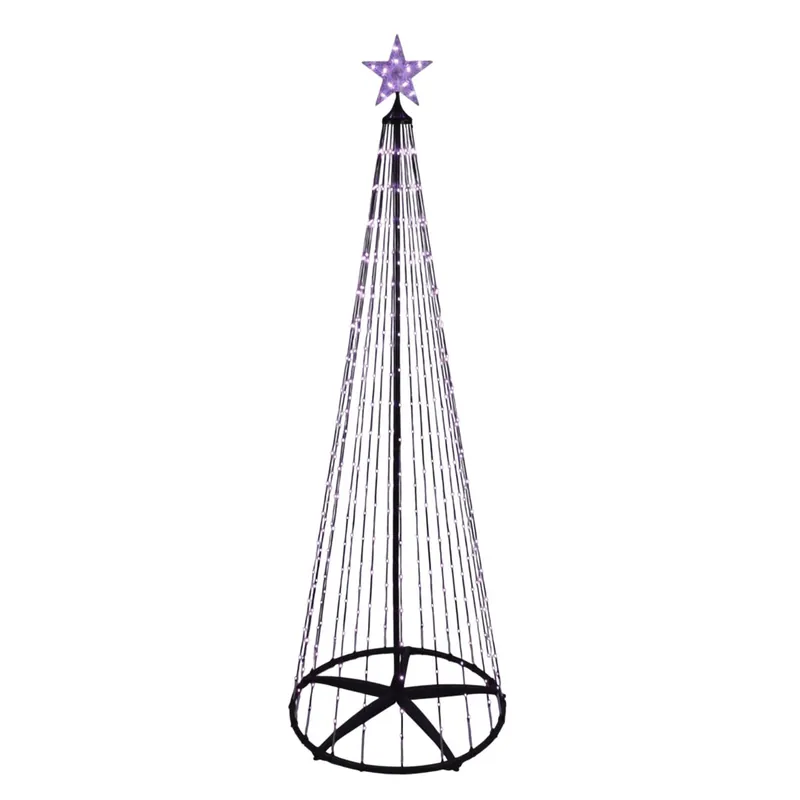 Well Home Árbol de Navidad de 300cm con 550 Luces LED RGB digitales y control remoto - Decoración