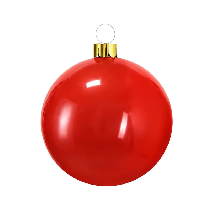 Well Home Bola de Navidad Inflable Roja de 4,5cm - Decoración
