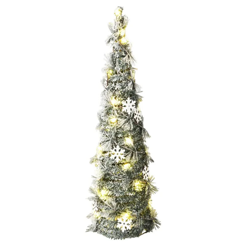 Well Home Cono Navideño artificial con 30 Luces micro LED 60cm - Decoración