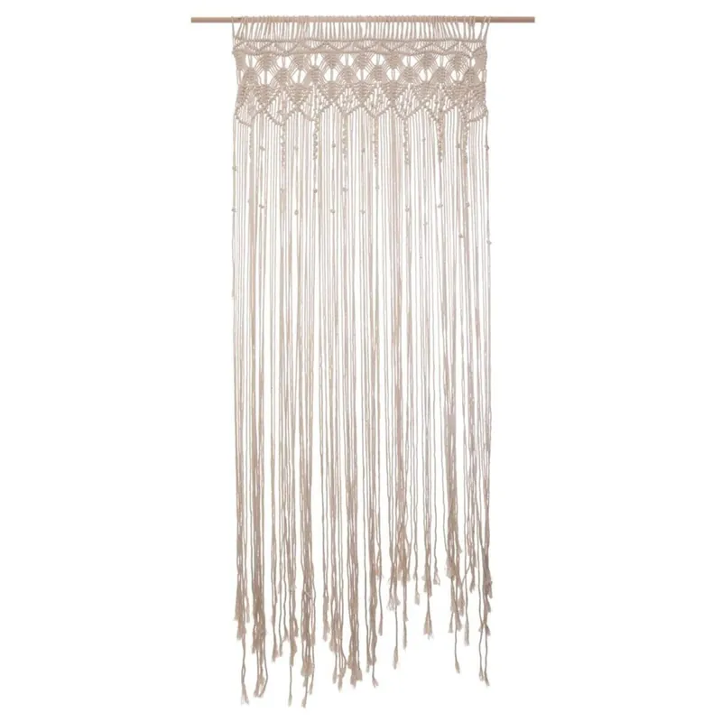 Well Home Cortina de Hilos Été de Macramé 90x200cm decorativa estilo Boho - Textil