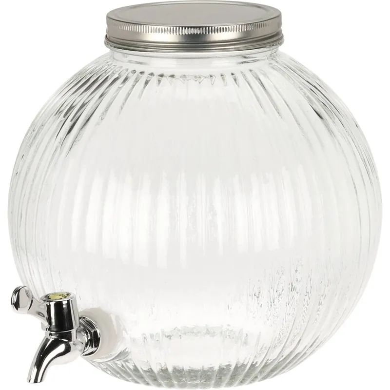 Well Home Dispensador de bebida en vidrio de 5,5L - Cocina