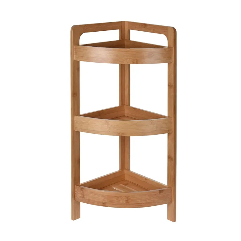 Well Home Estantería de Baño con 3 estantes en Bambú H.61cm - Muebles
