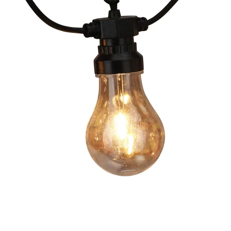 Well Home Guirnalda con 20 Luces LED en Blanco cálido y cable conductor - Decoración