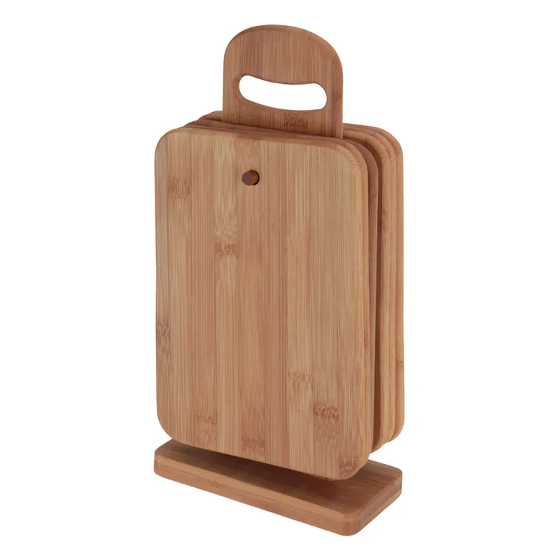 Well Home Juego de Tablas de Cortar de Bambú de 6 Piezas en Estándar - Cocina
