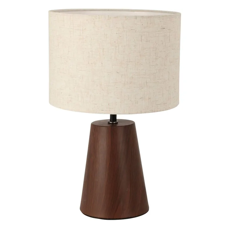 Well Home Lampara de sobremesa con base metálica Ø23x26,5cm - Decoración