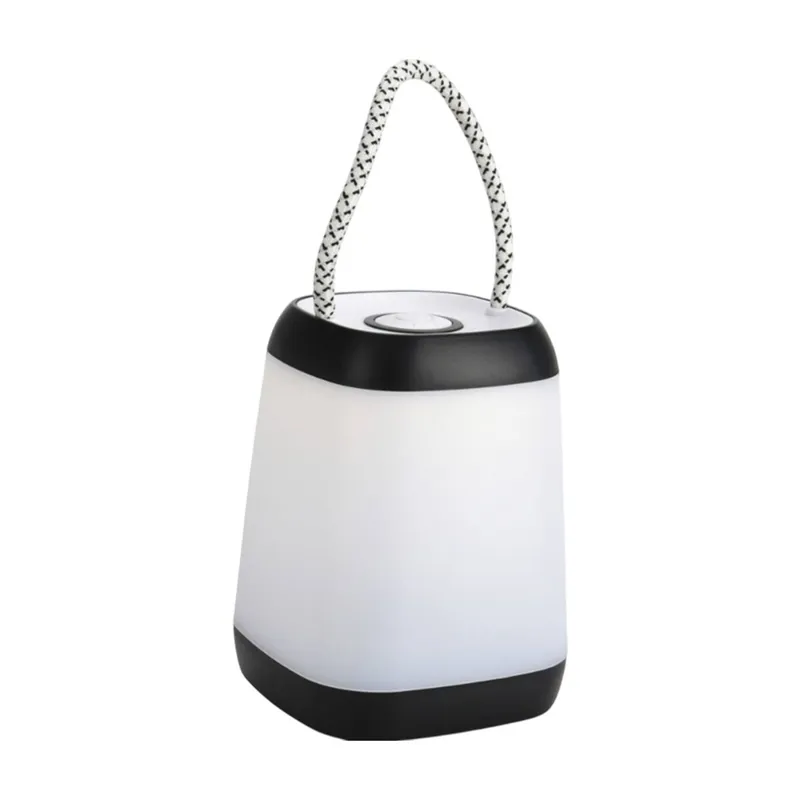 Well Home Lámpara de Sobremesa Portátil LED con Cuerda - 3 Funciones en Luz Amarilla Cálida 9x9x12cm