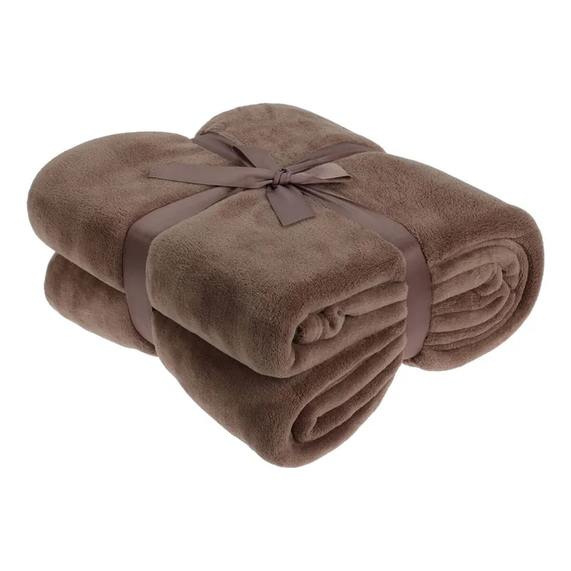 Well Home Manta Polar Coral de 250 GSM, 100% Poliéster Color Topo - Textil