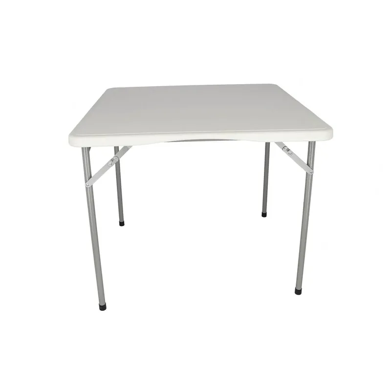 Well Home Mesa plegable foramto cuadrado de polietileno 70x70x75cm - Jardín
