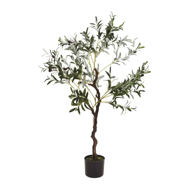 Well Home Olivo artificial en maceta negra H.116cm - Jardín