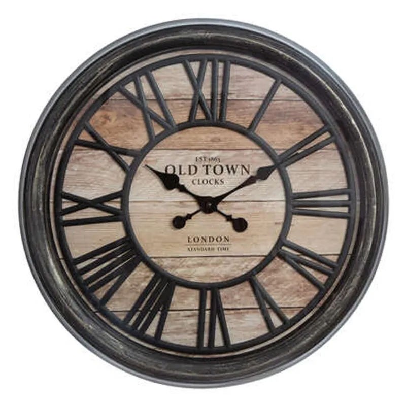 WELL HOME - Reloj decorativo en relieve en plástico Ø49x5cm