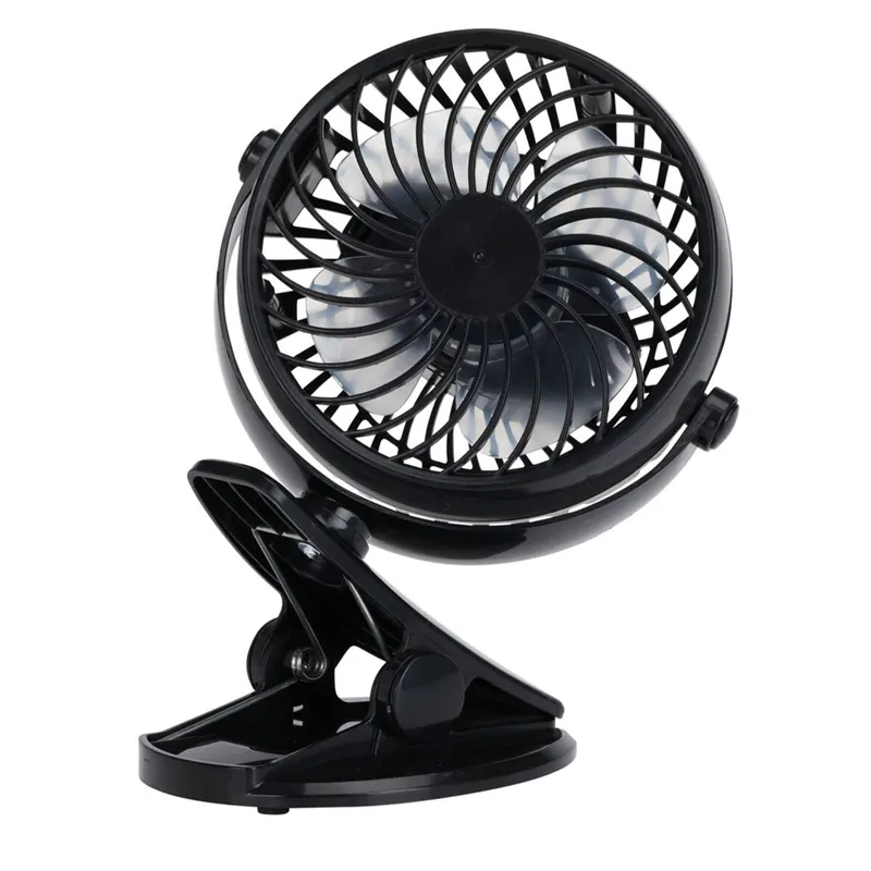Well Home Ventilador con clip, 3 velocidades, batería 1200mAh, negro - Electrodomésticos